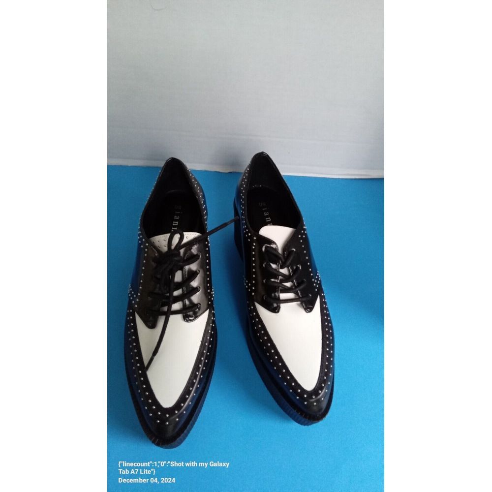 Gianni Bini Mazzen Colorblock Studded Creepers‎ Platform Shoes Size 9